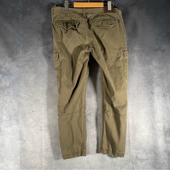 Superdry Cargos Green Trousers Women's Size Large Gorpcore Pockets Hiking - Picture 6 of 12
